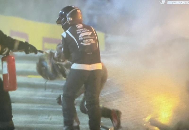 Teška nesreća na utrci Formule 1, Grosjean jedva preživio sudar